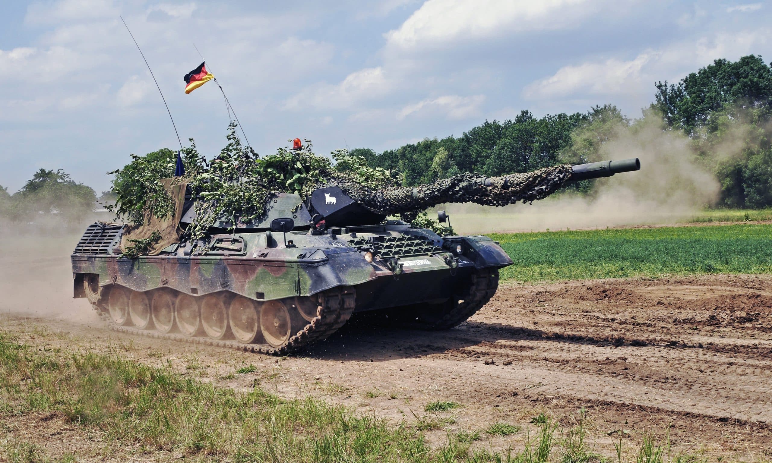 Leopard 1A5 на военном параде в Уффенхайме, Бавария, Германия. 7 июня 2015 г. (© Rainer Lippert, Creative Commons Attribution-Share Alike 4.0 International)